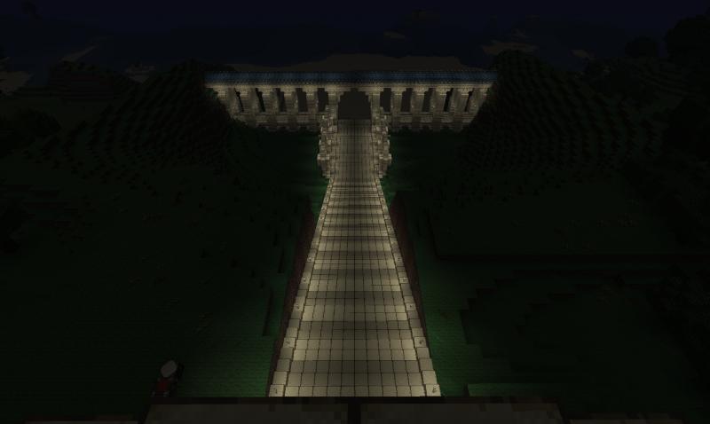 Het aquaduct bij nacht